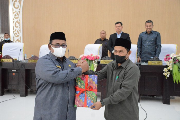 Pemerintah Kabupaten Aceh Utara menyerahkan Laporan Keuangan Unaudited Tahun Anggaran 2021